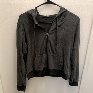 EUC Fashion Nova 2 piece Gray Sweatsuit